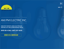 Tablet Screenshot of ampmelectric.ca